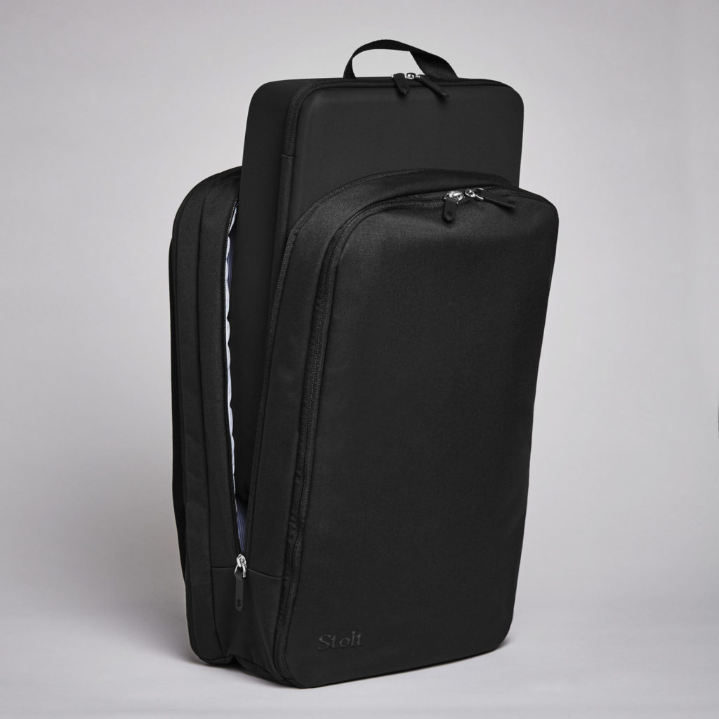 Black commuter backpack