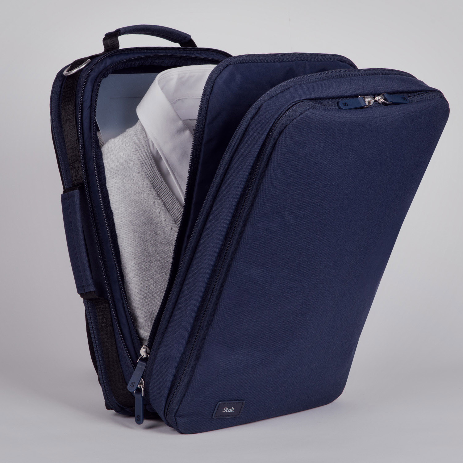 Stolt Podium small commuter backpack in blue
