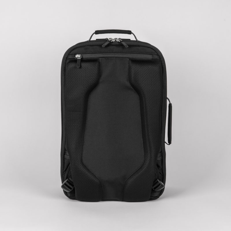 Hidden straps commuter backpack