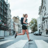Blue commuter backpack Stolt Running