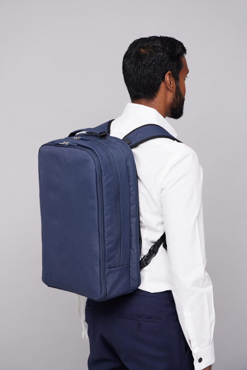 Stolt Alpha blue commuter backpack