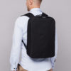 Black commuter backpack Stolt Alpha