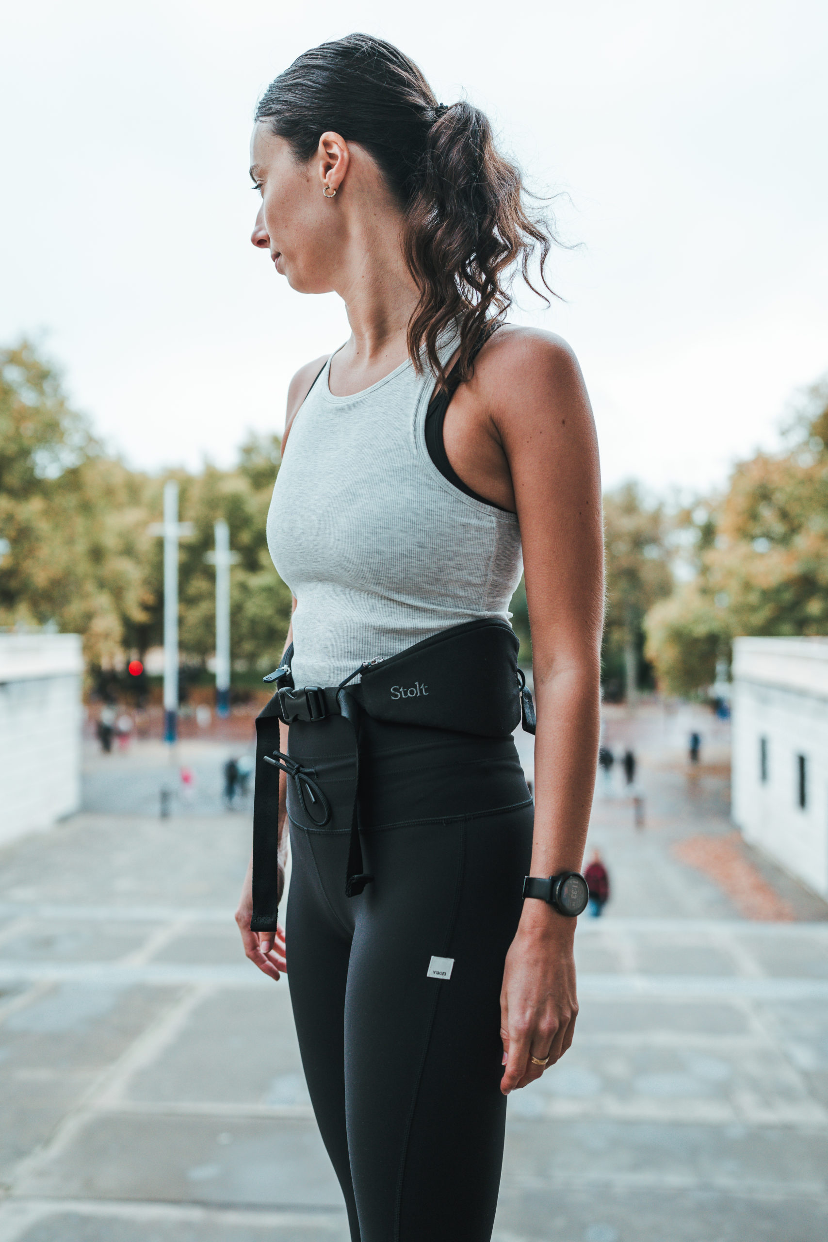 Stolt running belt in black