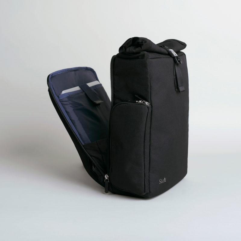 Roll-top Commuting rucksack with laptop compartment