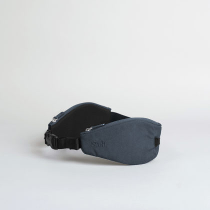 Running belt in steel blue colour