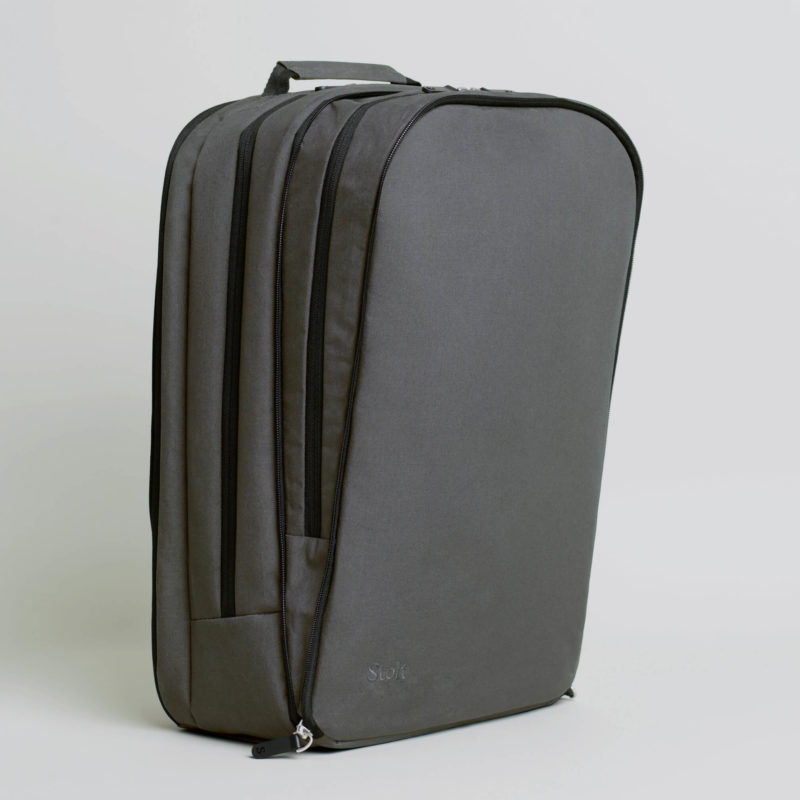 Grey commuter backpack