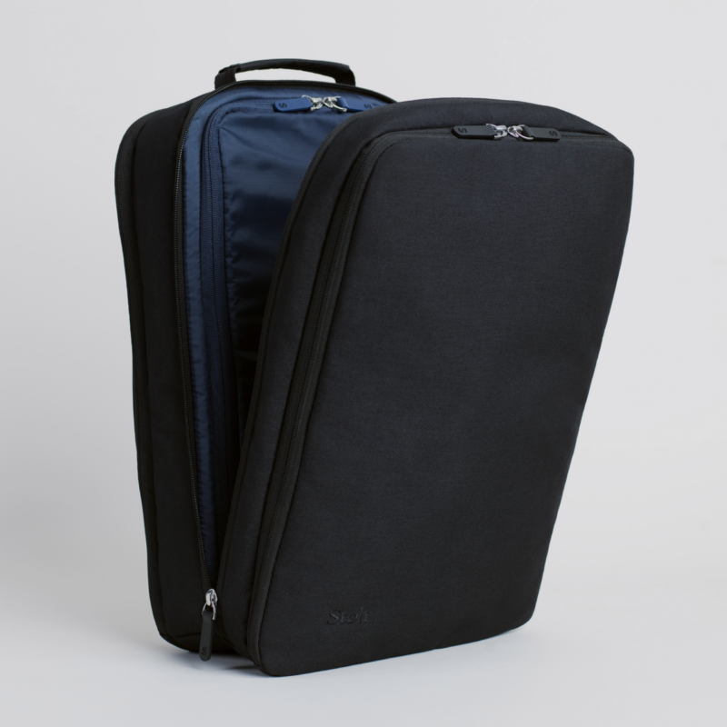 Small commuter backpack in black