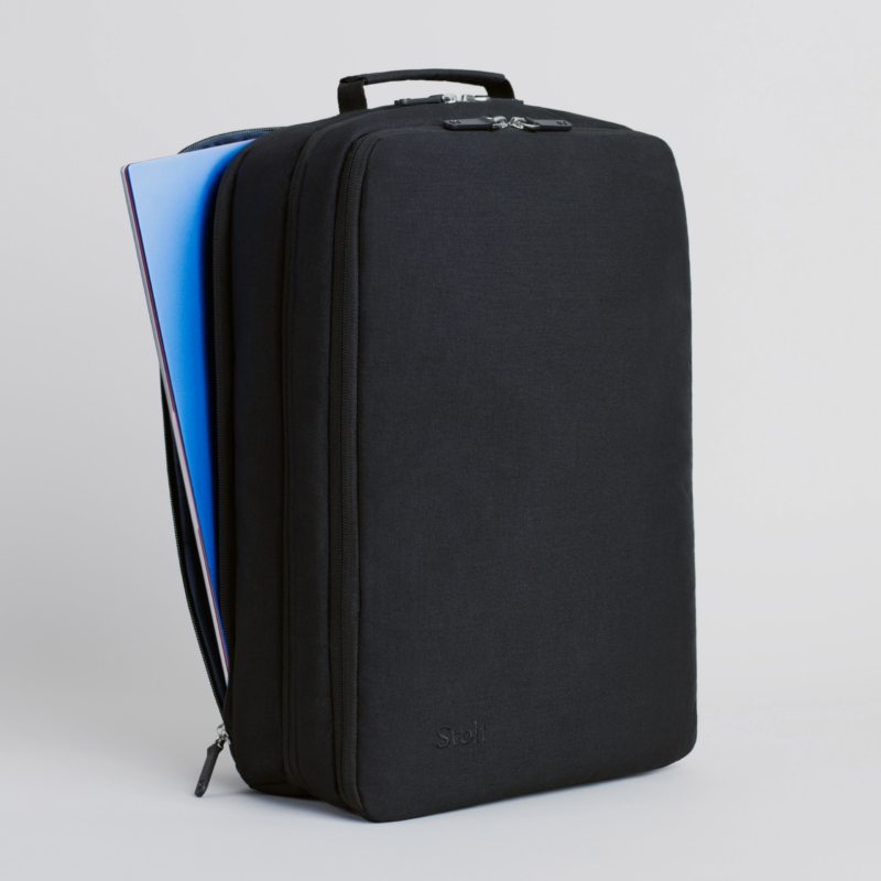 Small commuter backpack with laptop